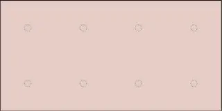 La Diva Maria Rettangolo Liscia 8 Magnete Cipria L 40x80