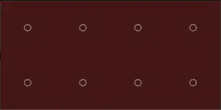 La Diva Maria Rettangolo Liscia 8 Magnete Ciliegia L 40x80