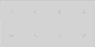 La Diva Maria Rettangolo Liscia 8 Magnete Panna S 40x80