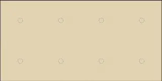 La Diva Maria Rettangolo Liscia 8 Magnete Vaniglia L 40x80