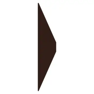 La Diva Veronica Trapezio Veronica Liscia Caffe L 4x20