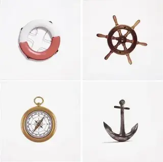 Керамическая плитка DECOR MIX MARINE BLANCO 20X20