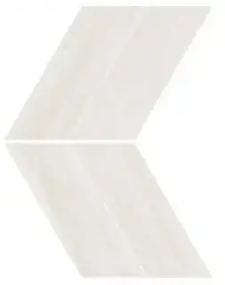 Marvel Bianco Dolomite Chevron Lappato