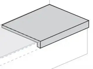 CHARME DELUXE Grigio Orobico Scalino Destro 33x160/Ш.Д. Гриджио Оробико Ступень Угловая Правая 33х16