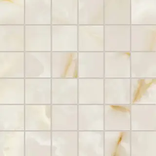 Gemme Bianco Macromosaico Brillante 30x30