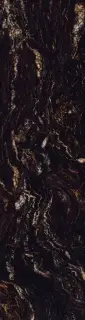 Керамогранит Adicon Archrock Black Fusion полированный чёрный ADI84202 300х80 см