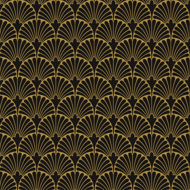 Art-Deco Black Manhattan Natural 29.75x29.75