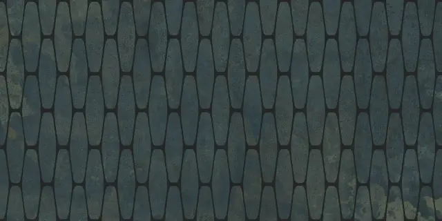 Illusion Turquoise Stamp Lappato 50x100