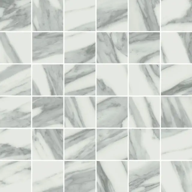 Uffizi White Mosaico Nat 30x30