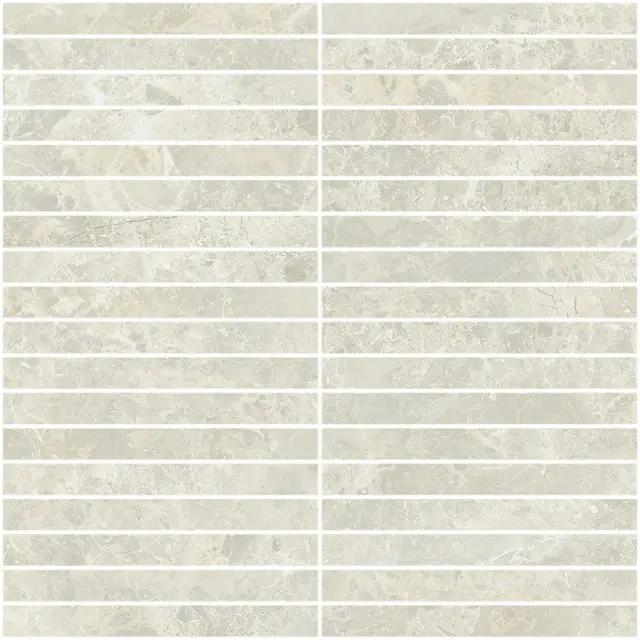 Da Vinci White Mosaico Strip 30x30