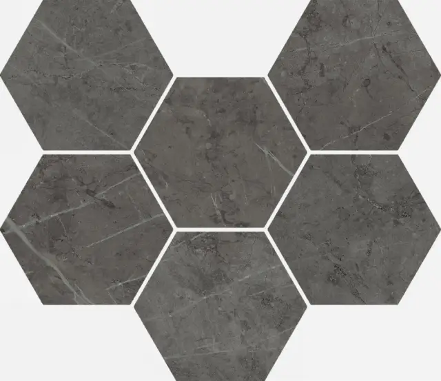 Charme Evo Antracite Mosaico Hexagon Cer 25x29
