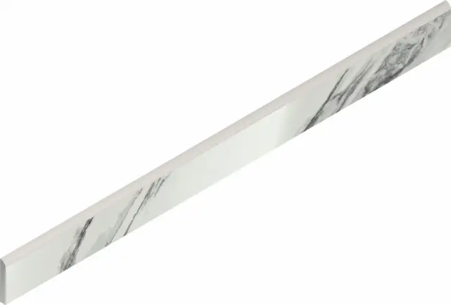 Charme Deluxe Statuario Fantastico Battiscopa Lux 7.2x80