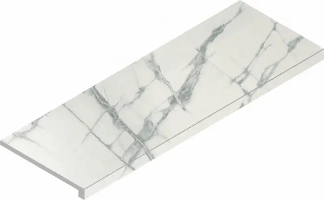 Charme Deluxe Invisible White Scalino Ang Dx (Угл Прав) Nat 330x80