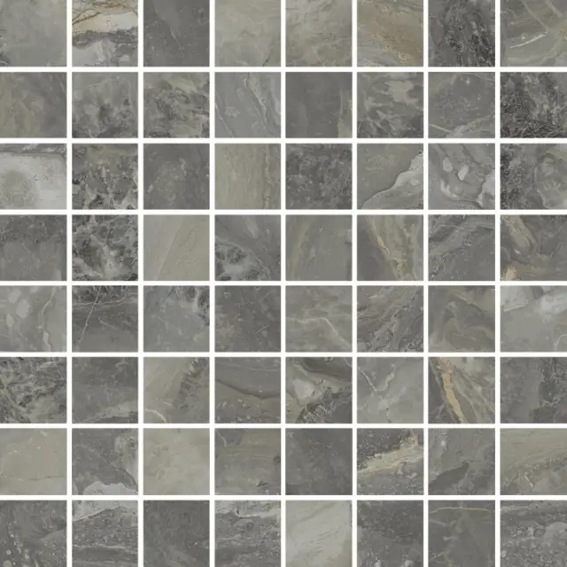Charme Deluxe Grigio Orobico Lux Mosaico 3.5x3.5 29.2x29.2