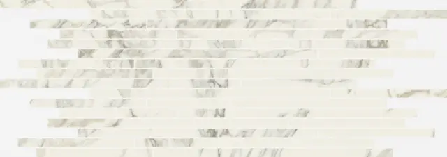 Charme Deluxe Arabescato White Strip Lux Mosaico 26x75