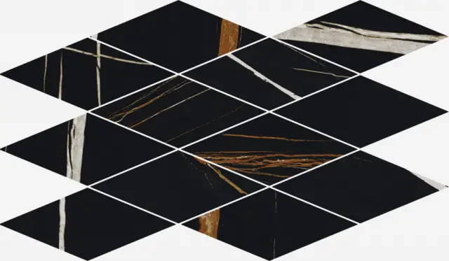 Charme Deluxe Sahara Noir Mosaico Diamond Lux 28x48