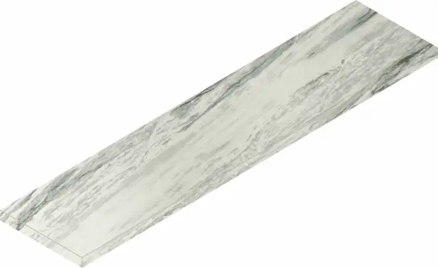 Skyfall Bianco Paradiso Scalino Front Cer 33x120