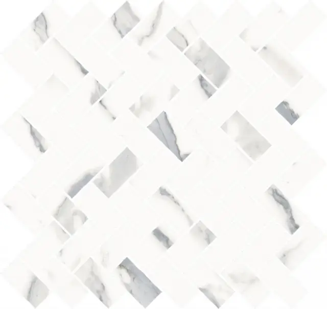 Stellaris Statuario White Mosaico Cross 29.70x31.50