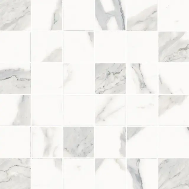 Stellaris Statuario White Mosaico 30x30