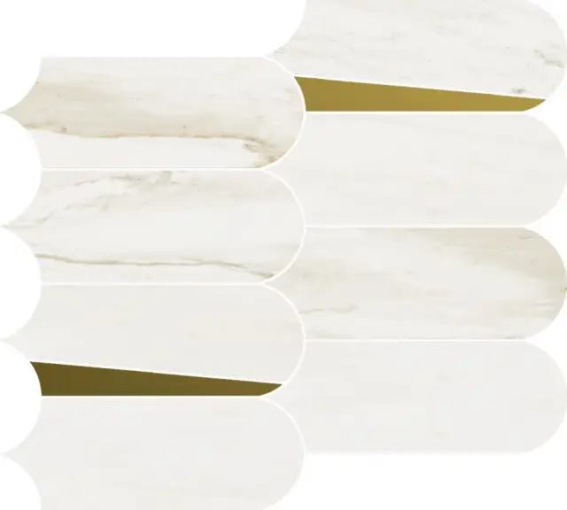 Stellaris Carrara Ivory Mosaico Elegant 32.5x36.1