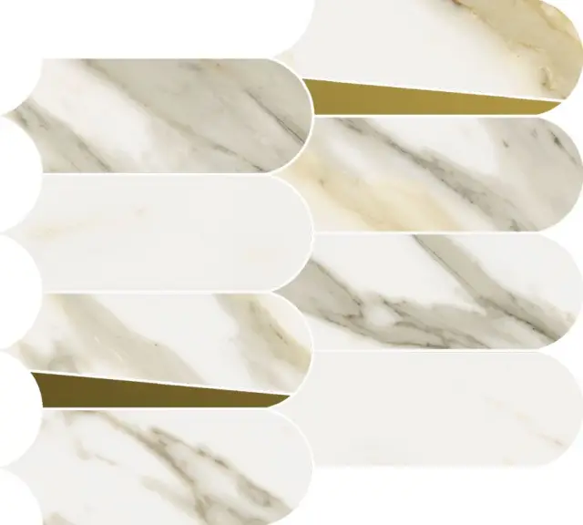 Stellaris Calacata Gold Mosaico Elegant 32.5x36.1