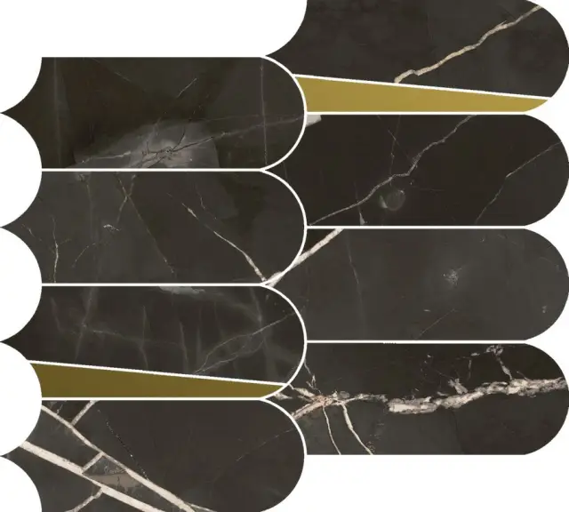 Stellaris Absolut Black Mosaico Elegant 32.5x36.1