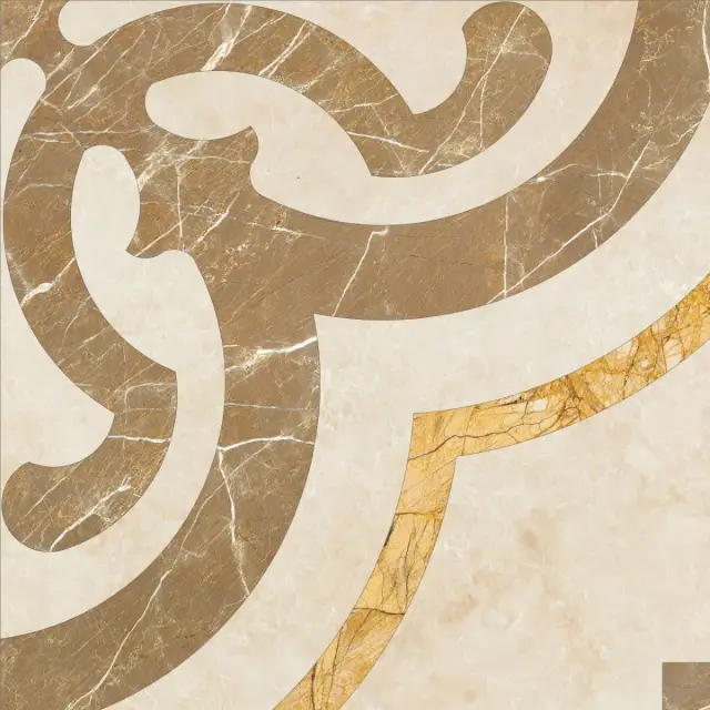 54 Waterjet Border 15x15 (Mirabelle Country)