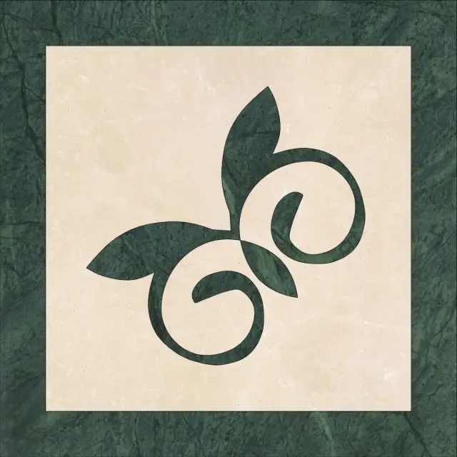 72 Waterjet Border 20x20 (Vines)