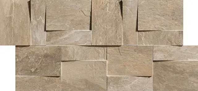 Ardoise Modulo Muretto 3d Ecru 30x30