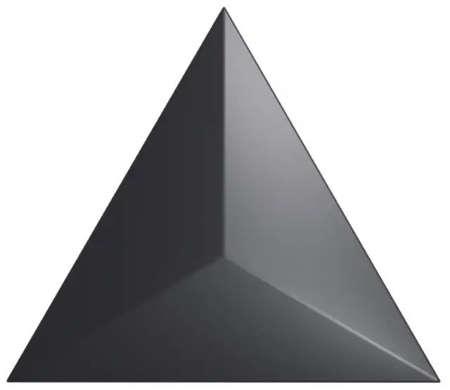 Traingle Level Black Matt 15x17