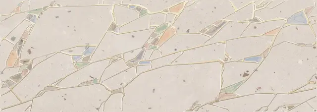 Terrazzo Decor Marfil Crystal 25.1x70.9