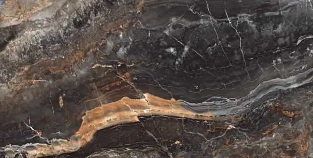 Lawa Nero Carving 60x120