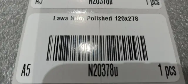 Lawa Nero Polished 120x278