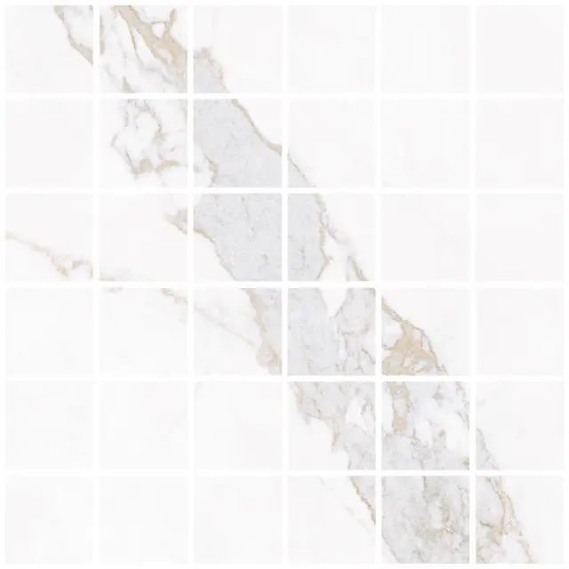Blanc Calacatta Gold Mosaic 55 Soft 30x30