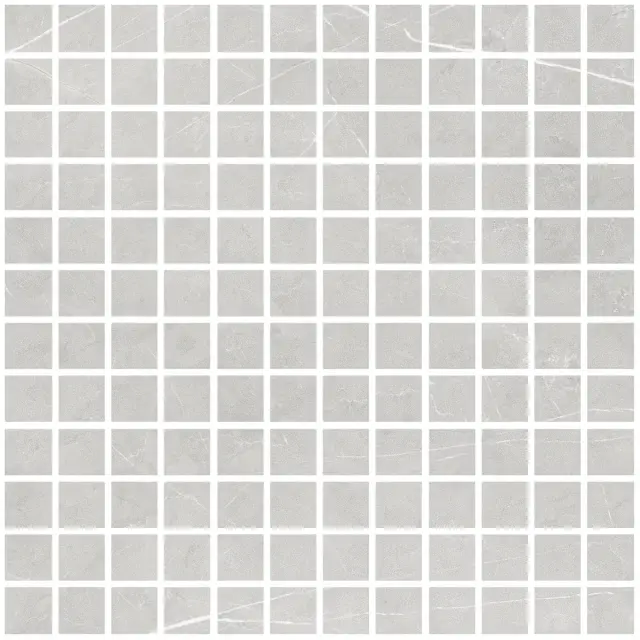 Allure Mosaic 25 Light Grey Soft 30x30