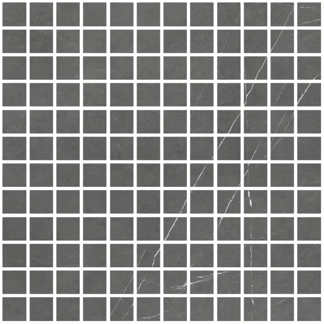 Allure Mosaic 25 Anthracite Soft 30x30