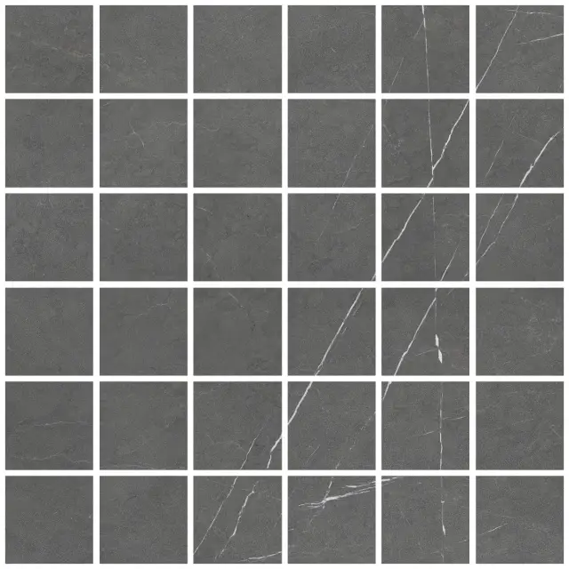 Allure Mosaic 55 Anthracite Soft 30x30