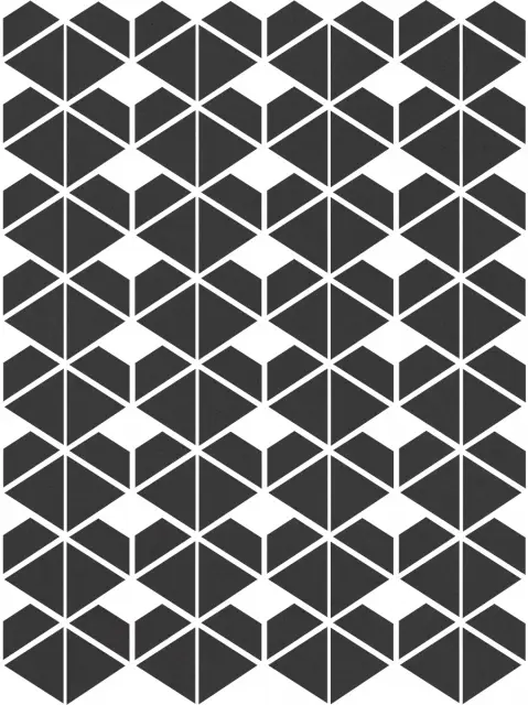 Cava Black Mosaic. D. 22.8x27.1