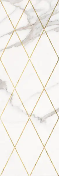 1664-0141 Миланезе декор римский Каррара 20х60