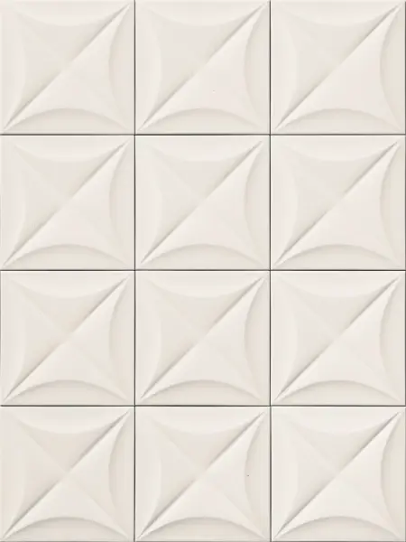 4D Flower White 20х20 (1.04м2)