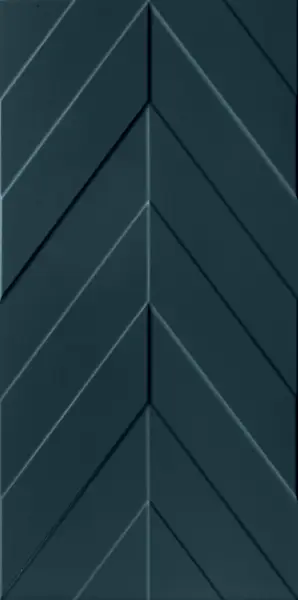 4D Chevron Deep Blue Matt Rett 40х80