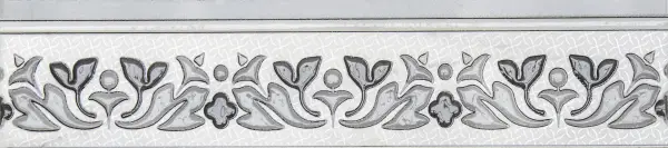 7304-0003 Бьянка Каррара белый бордюр 10х45 (8мм)