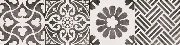 7303-0002 Винтаж Вуд Бордюр Белый 7,5х30 (9мм)