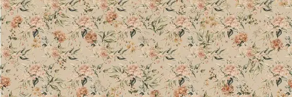 Colorful Romantic Champagne Rect 30x90