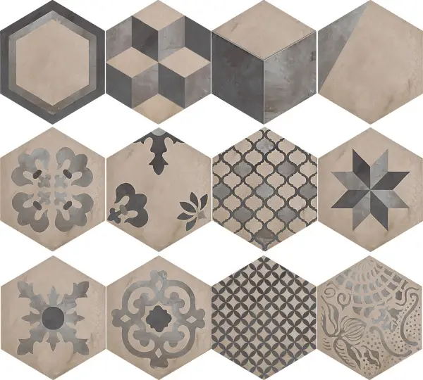 Mix Decori Esagono Vers. F 25х21,6