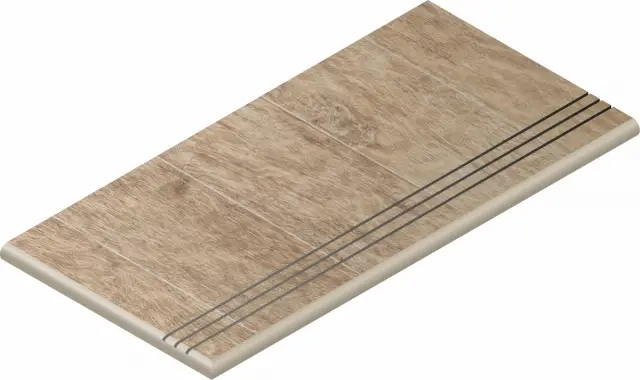 Nl-Wood Olive Gradino Round Grip Sx 30x60