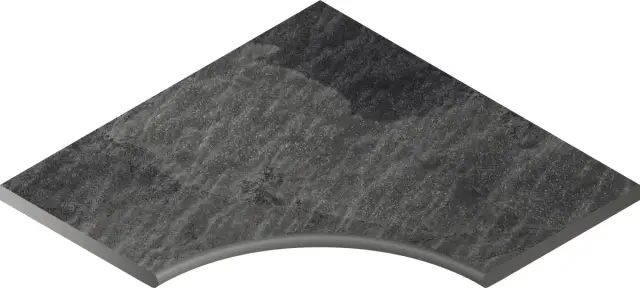 Materia Titanio Bordo Nat 60x60 Ang.Round 30