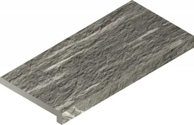 Skyfall Grigio X2 Scalino Front Nat 33x60