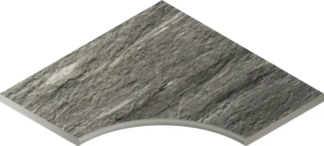 Skyfall Grigio X2 Bordo Nat 60x60 Ang.Round 30