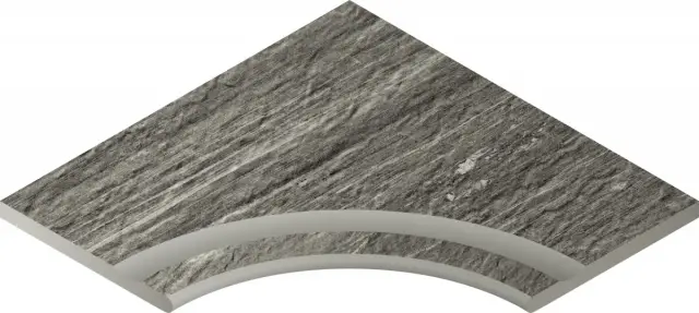 Skyfall Grigio X2 Bordo Nat 60x60 Svasato Ang.Round 30